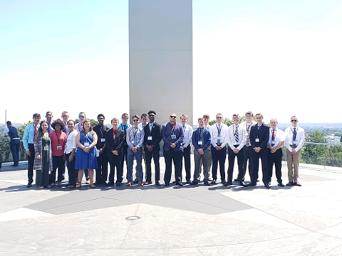 2018 NYLF National Security Alumni visiting the National Mall